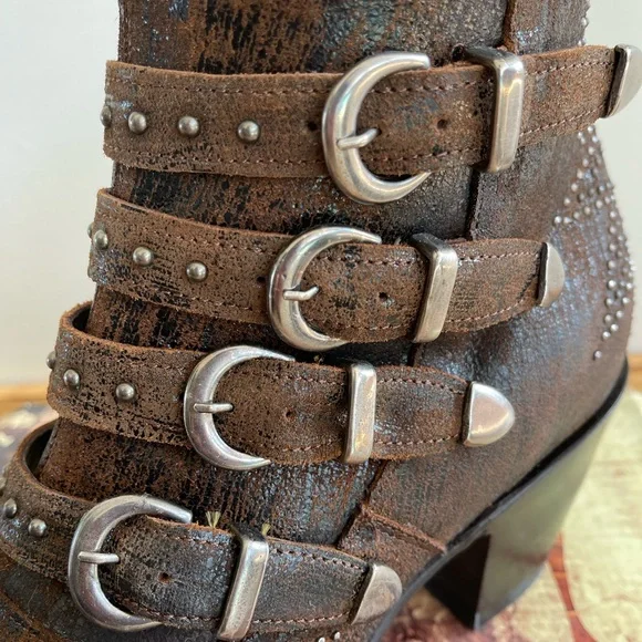 Old Gringo Roxy Rust Ankle Boots - Picture 9 of 12